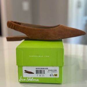 Sam Edelman Whitney Brown Suede Slingback size 6.5